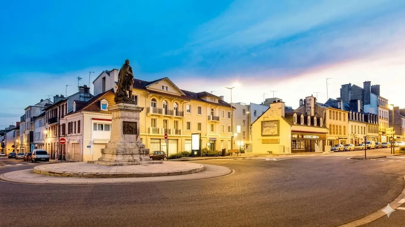 Vue de l'Hôtel du Palois et ses alentours